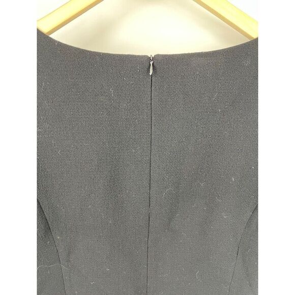 Albert Nipon Women's Size 16 Two Piece Dress Blazer Black Wool Elegant Timeless - Picture 7 of 9